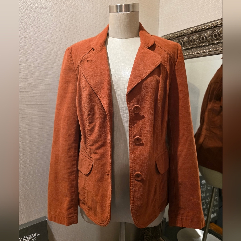 VTG J. Jill Terracotta/Rust Blazer Jacket.  Size 6